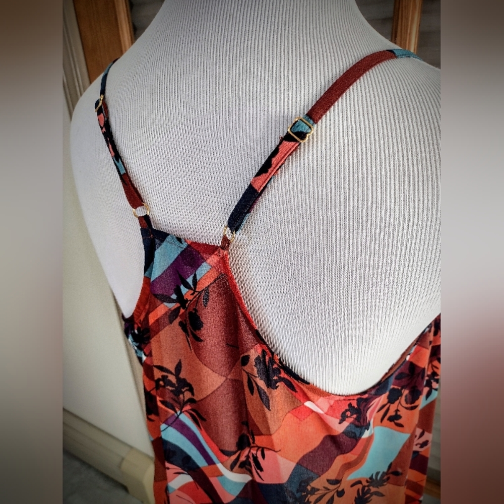 Brand New CAbi Sheer Layered Tank and Blouse, True Medium (Tag Marked Small) - Picture 6 of 10